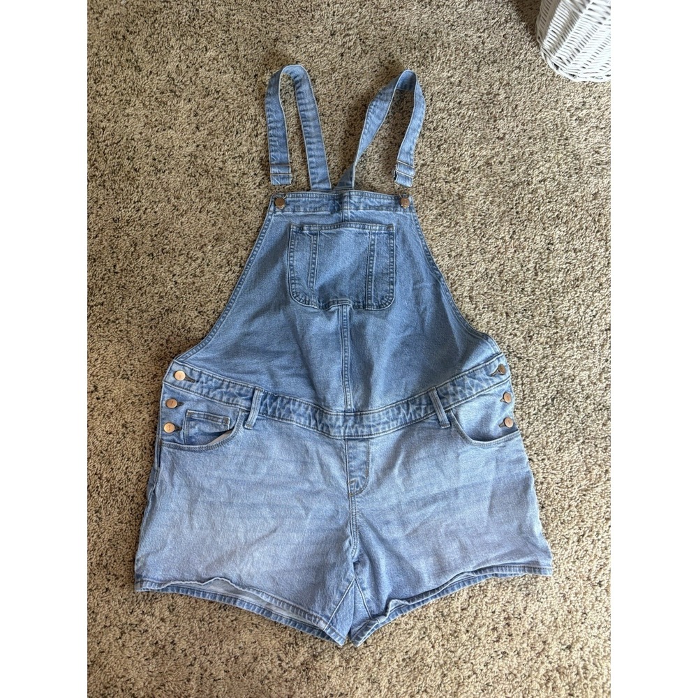 Isabel Maternity Denim Shortall‎ Overalls Size 12